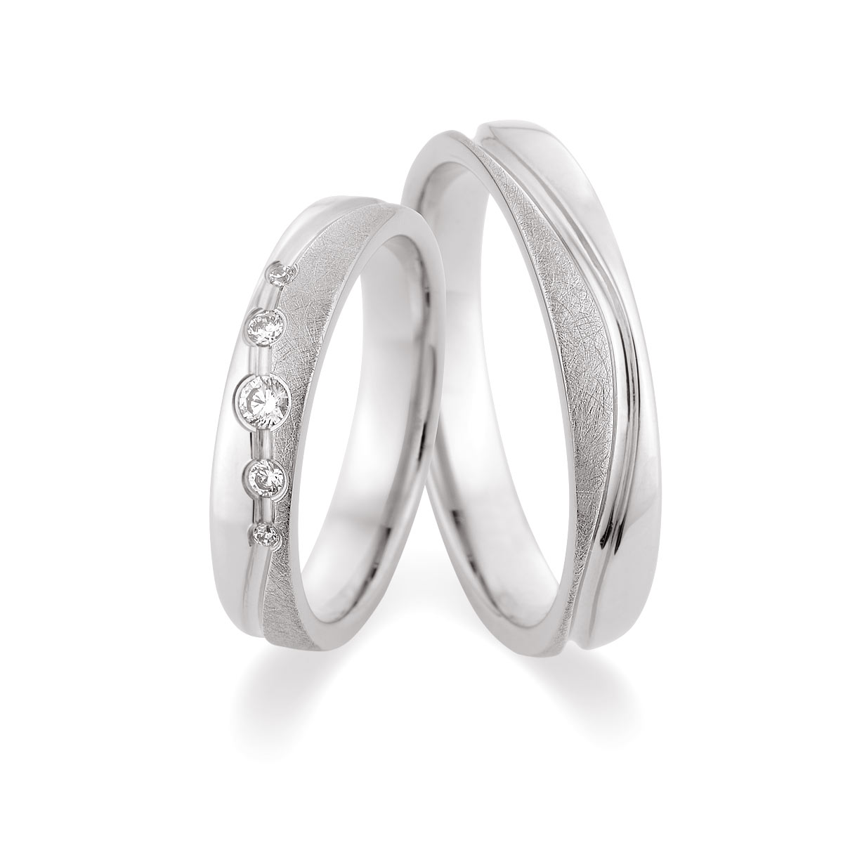 Trauringe / Eheringe 375 Weißgold 517511-40