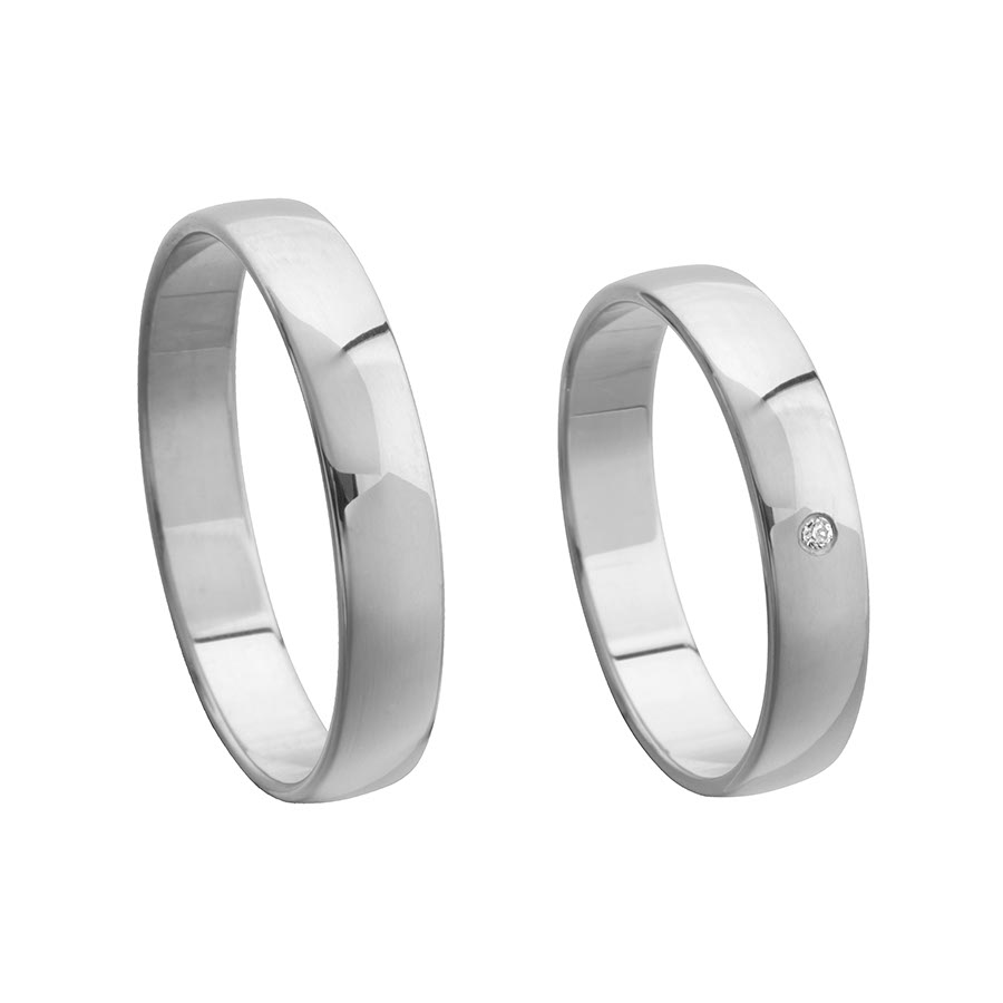 Trauringe / Eheringe 925 Silber 511053-40